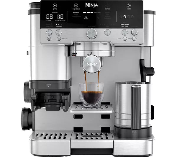 NINJA Luxe Cafe Premier Series ES601UK Bean to Cup Coffee Machine - Silver & Black